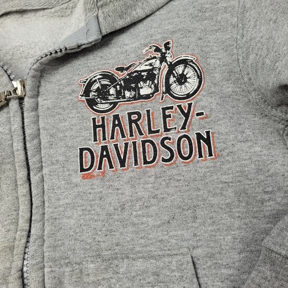 Harley Davidson Kid's Gray Hoodie size XS - Picture 2 of 5